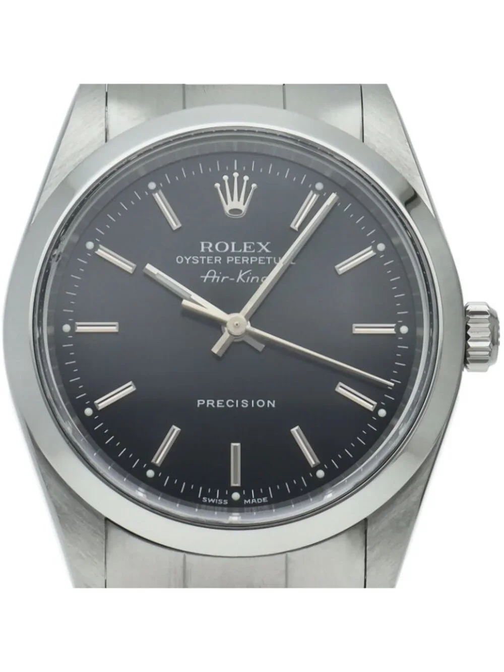 Rolex Air King SS Watch Black OH